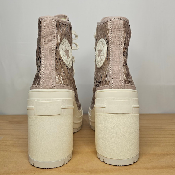 Converse Chuck 70 Luxe Heel Satin Sneakers Brand New Women's 7 A09780C  NWT - Picture 5 of 9